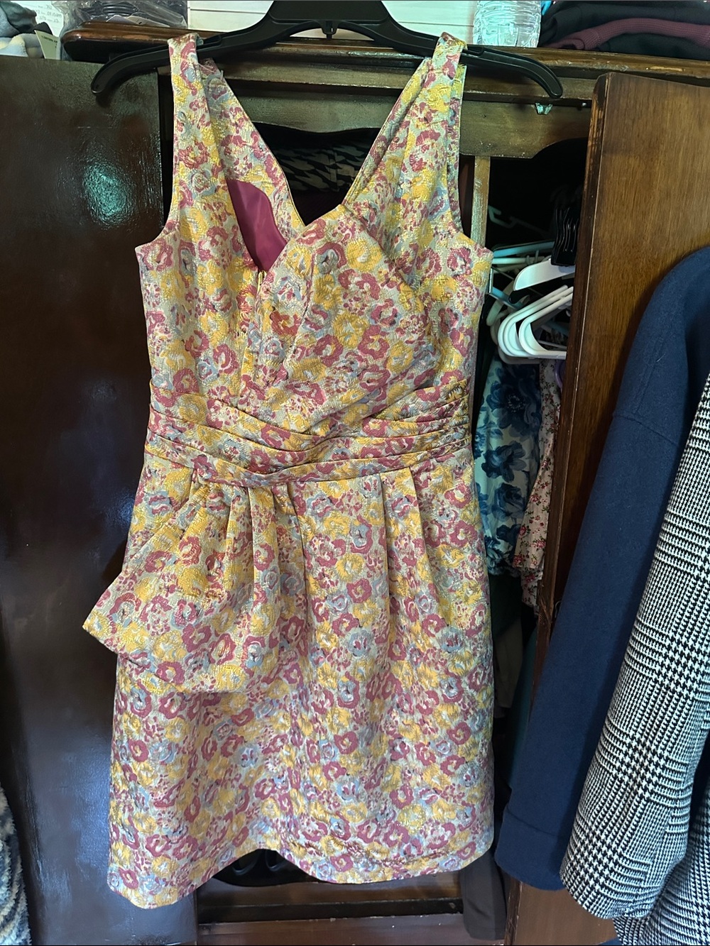 Zac Posen for Target Floral V-Neck Fit & Flare Dress - Pink and Yellow